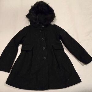 Cat and Jack girls wool pea coat